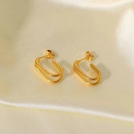 Lunar Curve Hoop Earrings 2Moon Jewellery