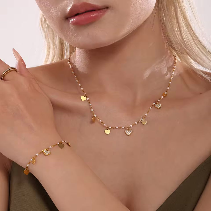 Dancing Hearts Necklace