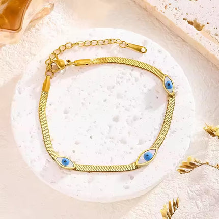 Blue Eye Chain Bracelet