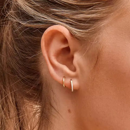 Moonline Glow Huggie Earrings 2Moon Jewellery