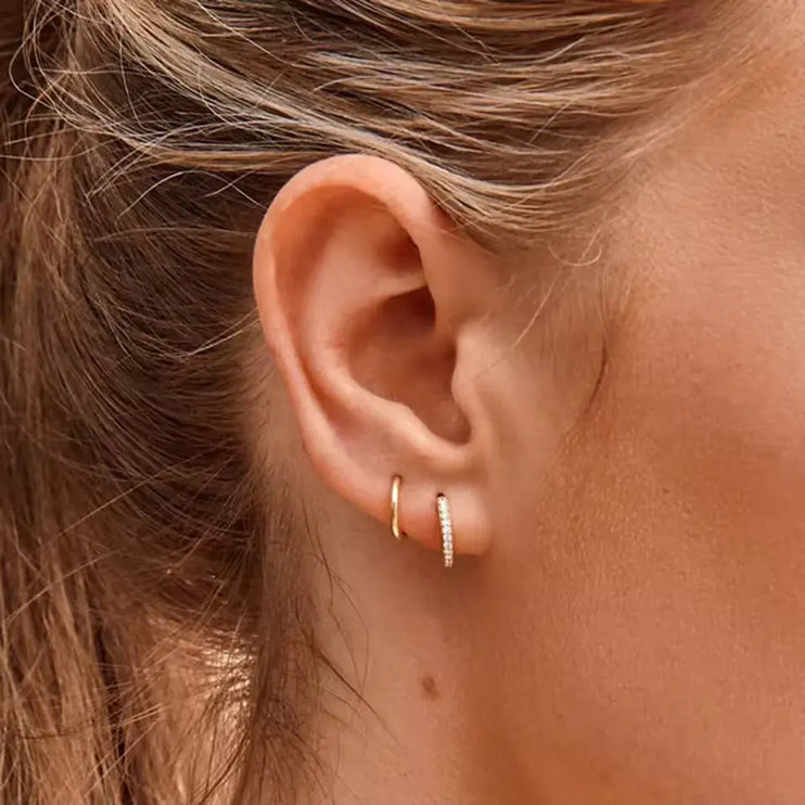 Moonline Glow Huggie Earrings 2Moon Jewellery