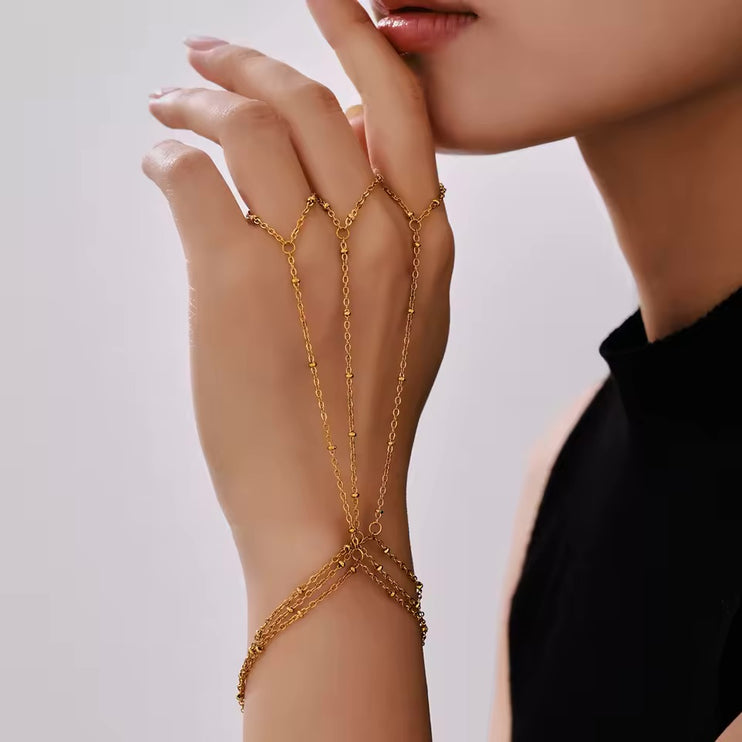 Golden Silhouette Handchain