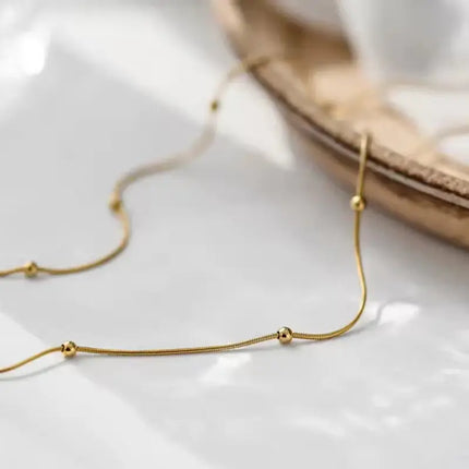 Minimal Bead Necklace 2Moon Jewellery