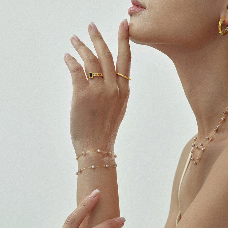 Rosewater Pearl Bracelet