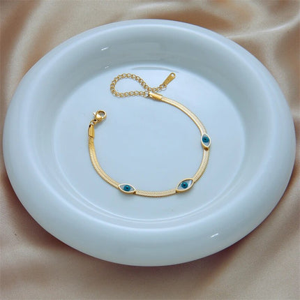 Blue Eye Chain Bracelet