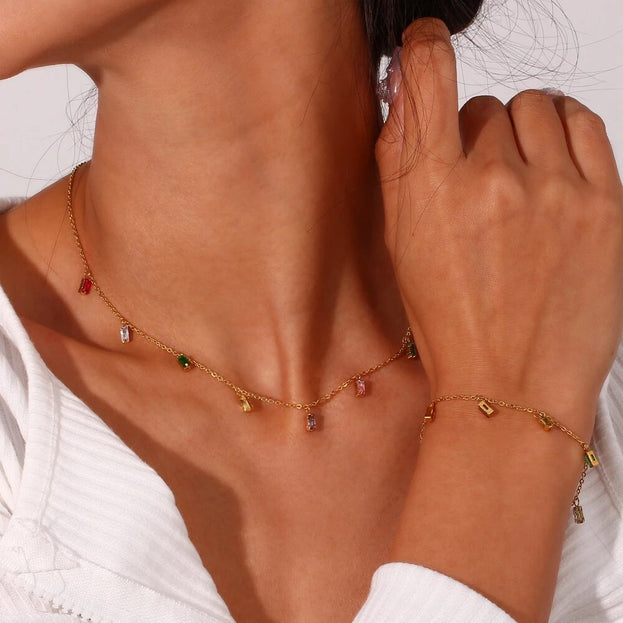 Deimos Colourful Stones Necklace