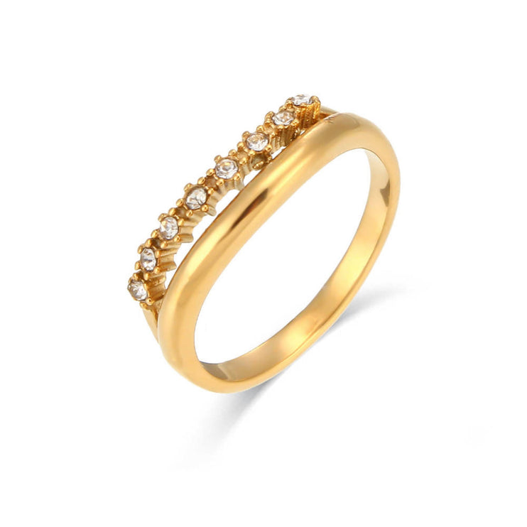 Dione Micro Paved Ring