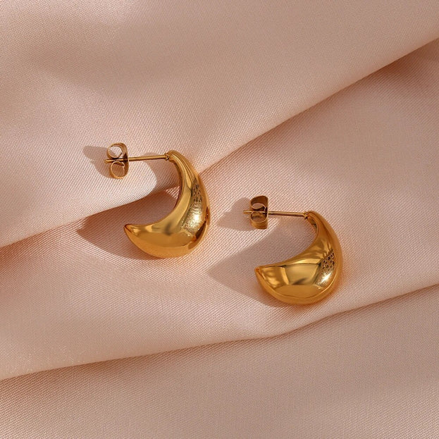 Hyperion Hollow Boat Earrings