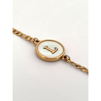 Abalone Letter Bracelet