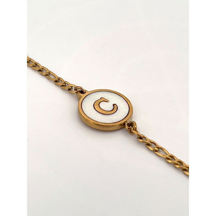 Abalone Letter Bracelet