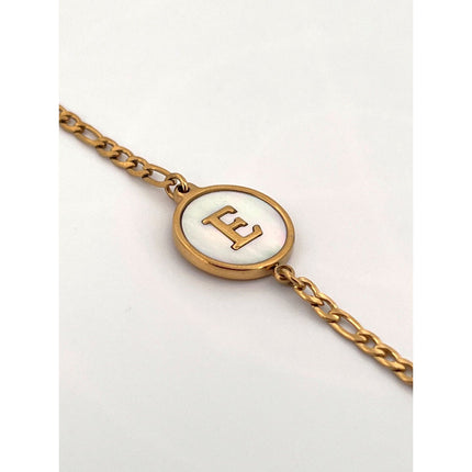 Abalone Letter Bracelet