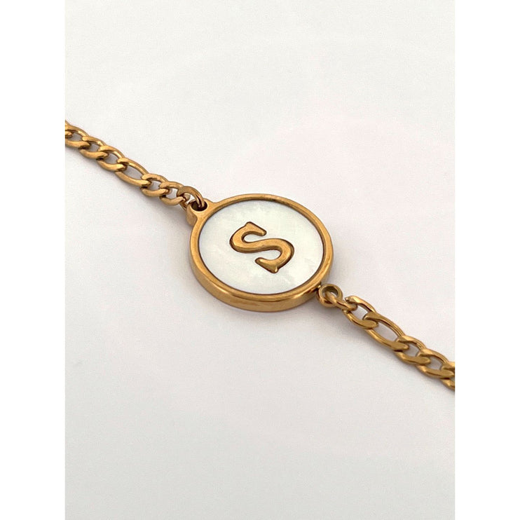 Abalone Letter Bracelet
