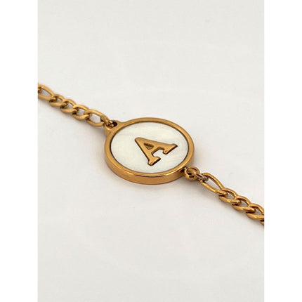 Abalone Letter Bracelet