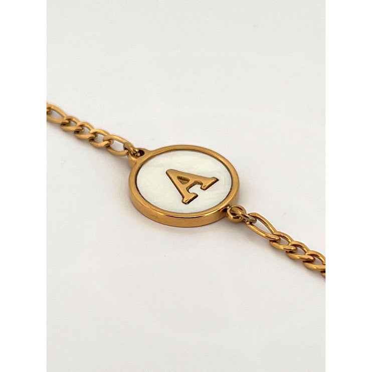 Abalone Letter Bracelet