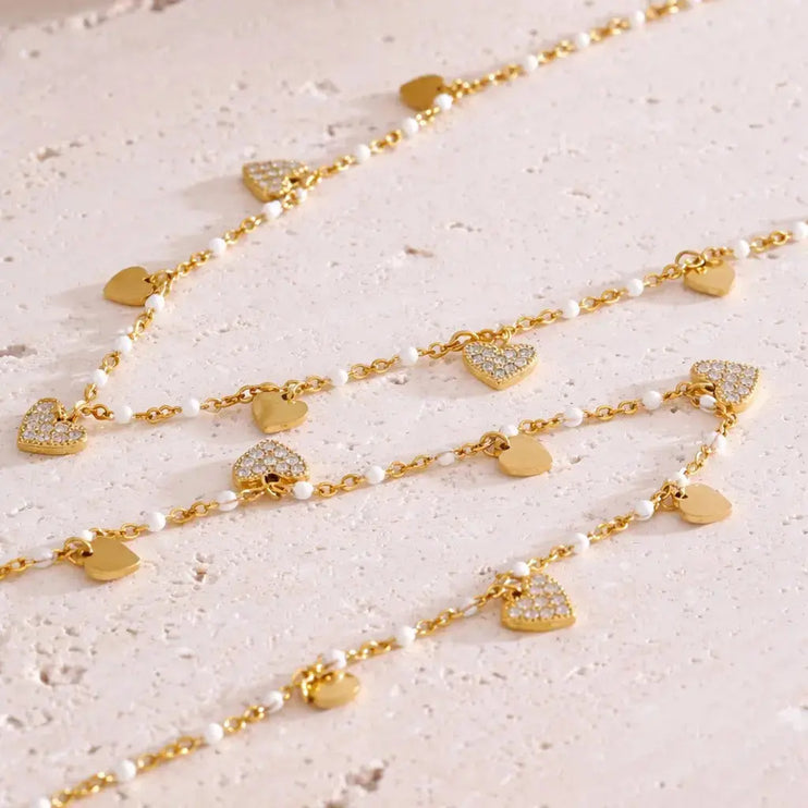 Dancing Hearts Necklace 2Moon Jewellery