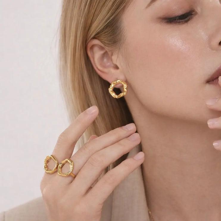 Solar Drift Hoops - 2Moon Jewellery