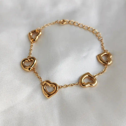 Heartline Charm Bracelet 2Moon Jewellery