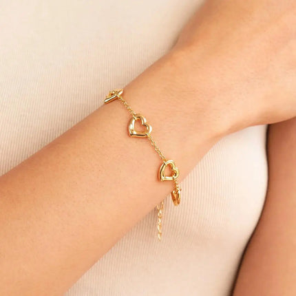 Heartline Charm Bracelet 2Moon Jewellery