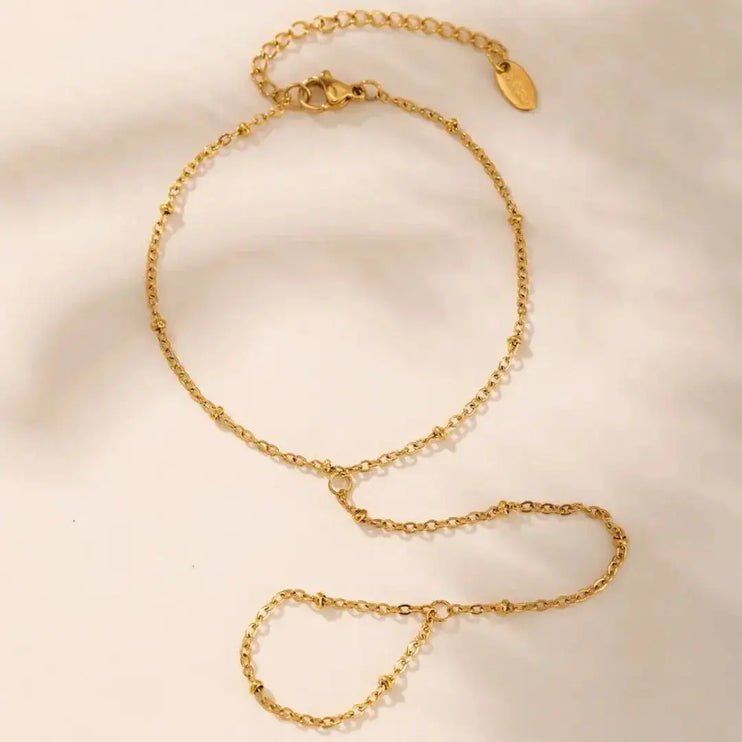 Golden Silhouette Handchain 2Moon Jewellery