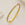 Gold stainless steel bangle with a row of clear round crystals, minimalist jewellery