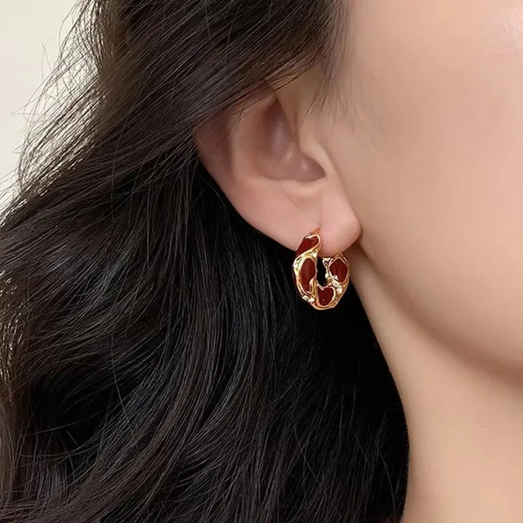 Solar Ember Hoops 2Moon Jewellery