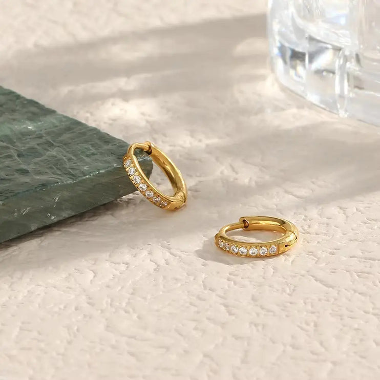 Moonline Glow Huggie Earrings 2Moon Jewellery