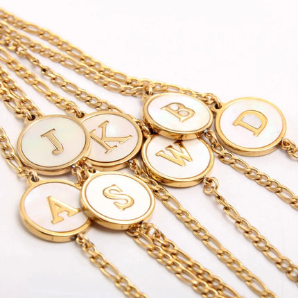 Abalone Letter Bracelet 2Moon Jewellery