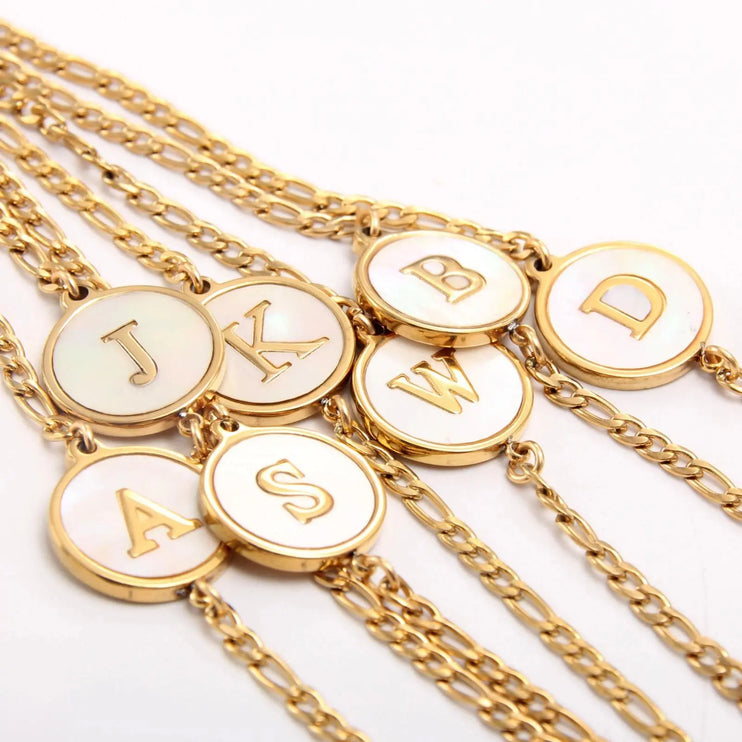 Abalone Letter Bracelet 2Moon Jewellery