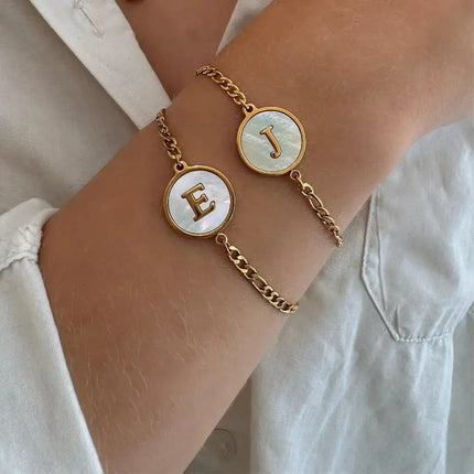 Abalone Letter Bracelet 2Moon Jewellery