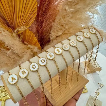 Abalone Letter Bracelet 2Moon Jewellery