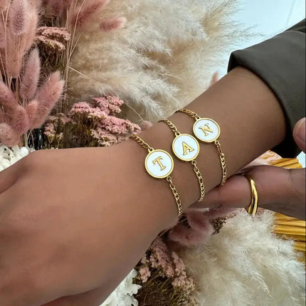 Abalone Letter Bracelet 2Moon Jewellery