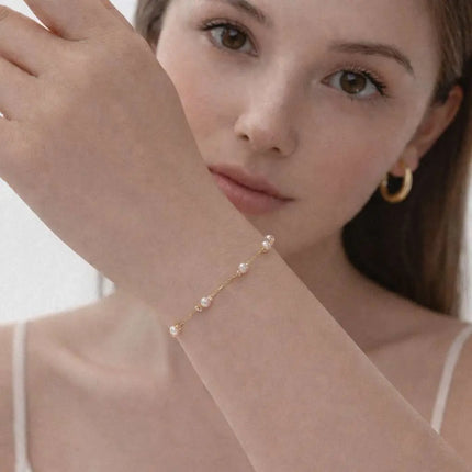 Rosewater Pearl Bracelet 2Moon Jewellery