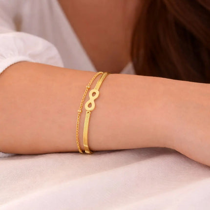 Infinity Dual Chain Bracelet 2Moon Jewellery