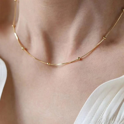 Minimal Bead Necklace 2Moon Jewellery