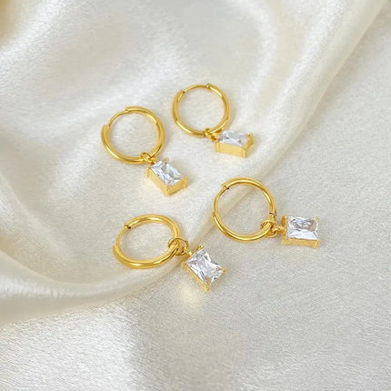 Lunar Prism Huggie Earrings 2Moon Jewellery