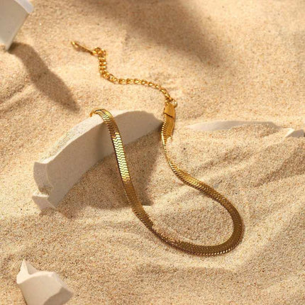 Serpent Chain Bracelet | Gold Snake Chain Bracelet – 2Moon Jewellery