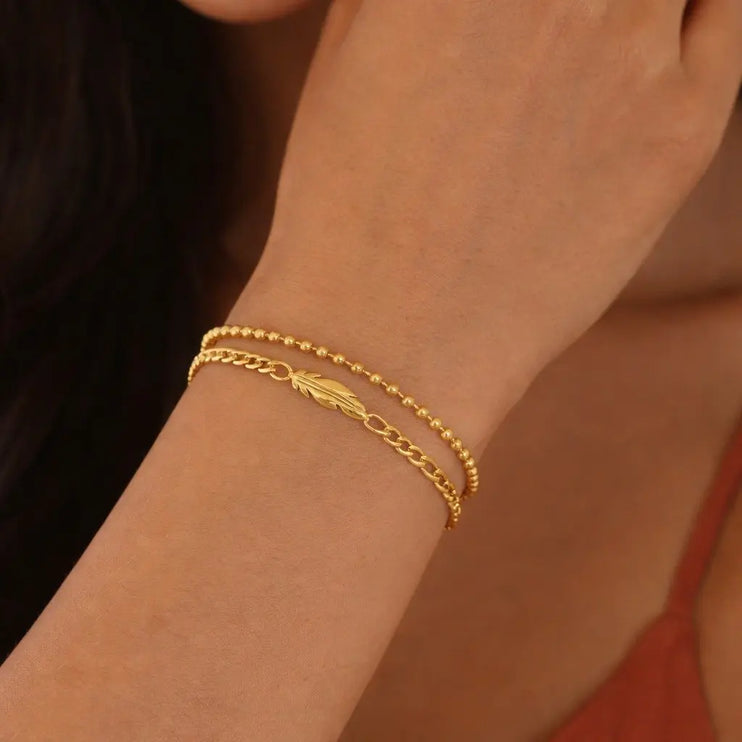 Feather Harmony Bracelet 2Moon Jewellery