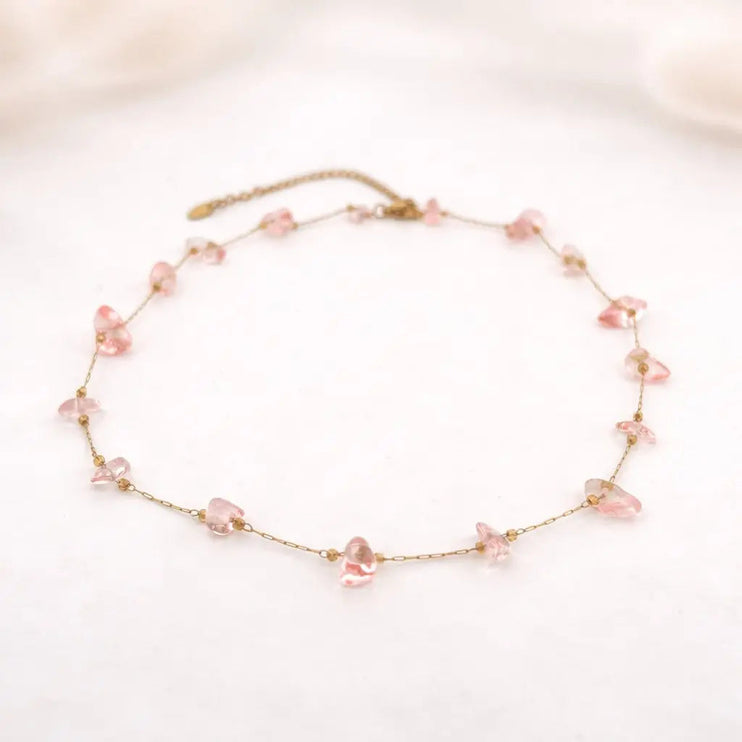 Blush Stone Classic Everyday Necklace