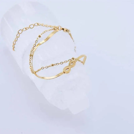 Infinity Dual Chain Bracelet 2Moon Jewellery