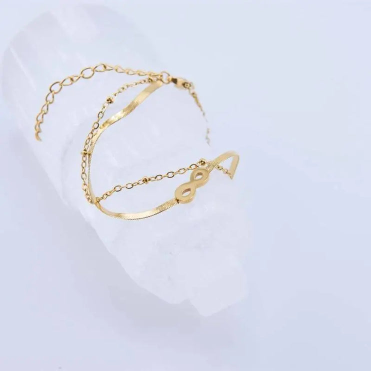 Infinity Dual Chain Bracelet 2Moon Jewellery
