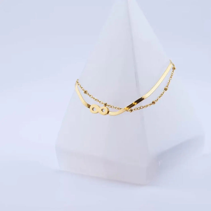 Infinity Dual Chain Bracelet 2Moon Jewellery