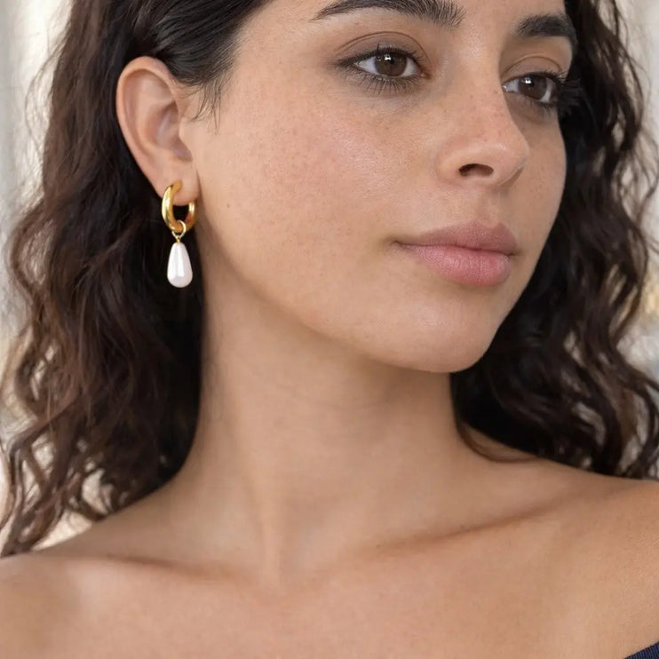 Aurora Drop Hoops 2Moon Jewellery