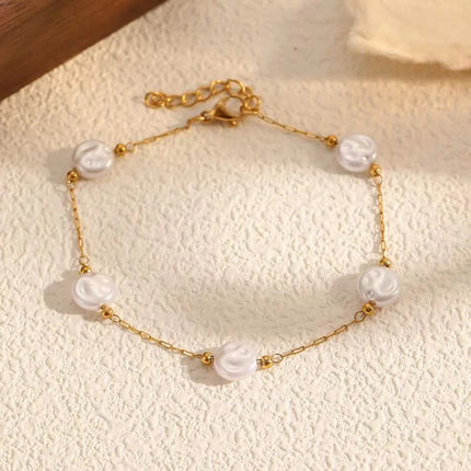 Pearl Station Chain Bracelet | 2Moon Jewellery